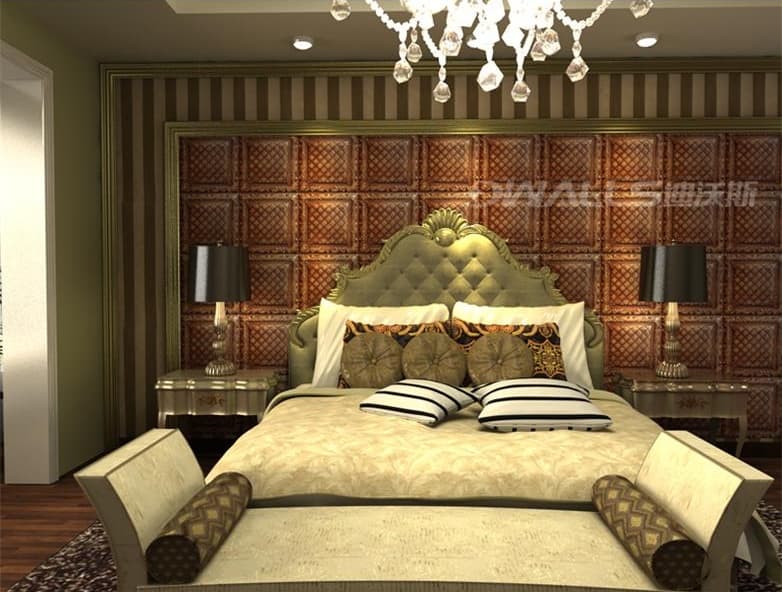 Indoor Soundproof 3D carved leather Wall board for wall deco